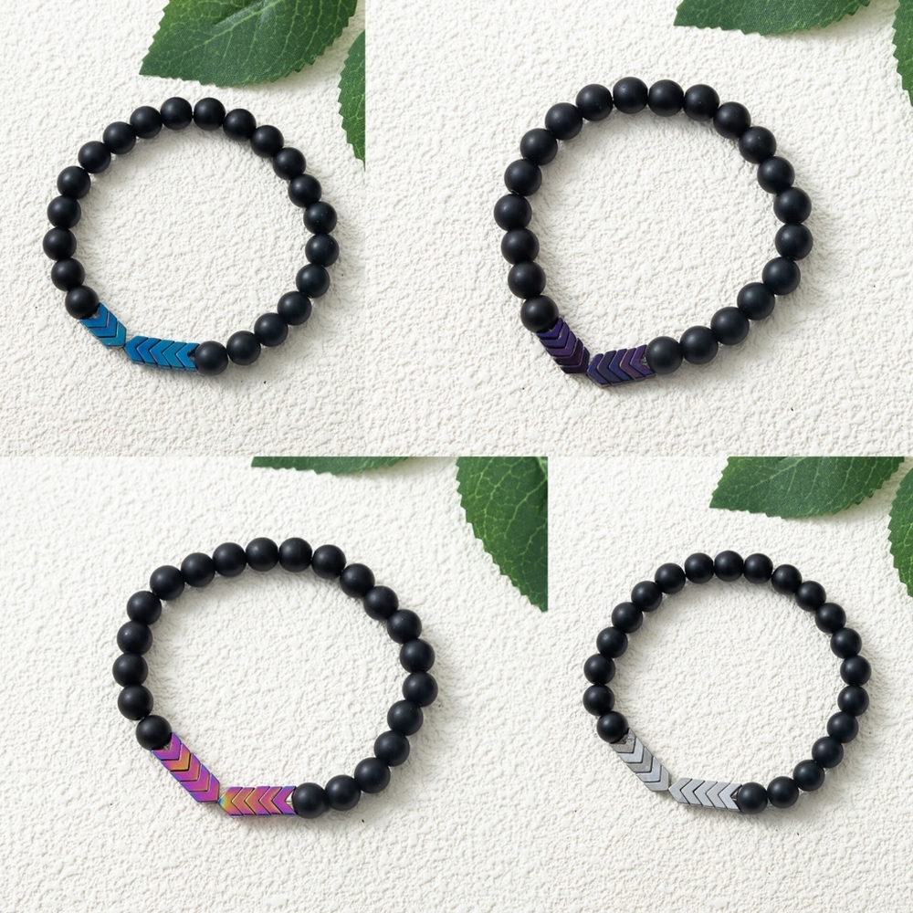 4 Pack Beaded Arrow Bracelets
